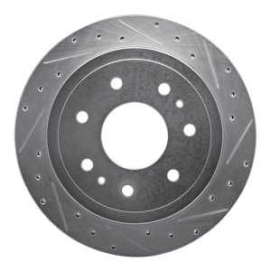 Ford F-150 Brake Rotor (1) - Rear Right - R1 Concepts - Drilled & Slotted - Silver - `04-`11 Ford F-150 Brake Rotor (1) - Rear Right - R1 Concepts - Drilled & Slotted - Silver - `04-`11